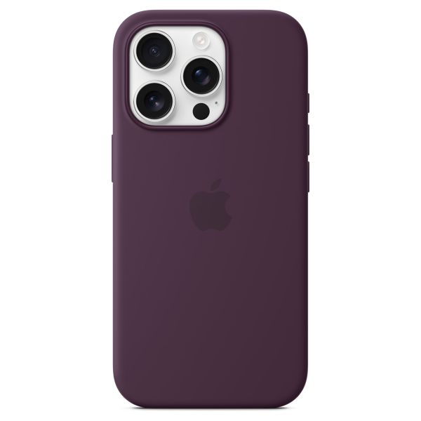 Apple Cover Posteriore in Silicone con MagSafe Apple iPhone 16 Pro - Plum