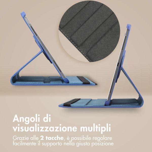 imoshion Cover Girevole a 360° Apple iPad Pro 12.9 (2020/2021/2022) - Blu scuro