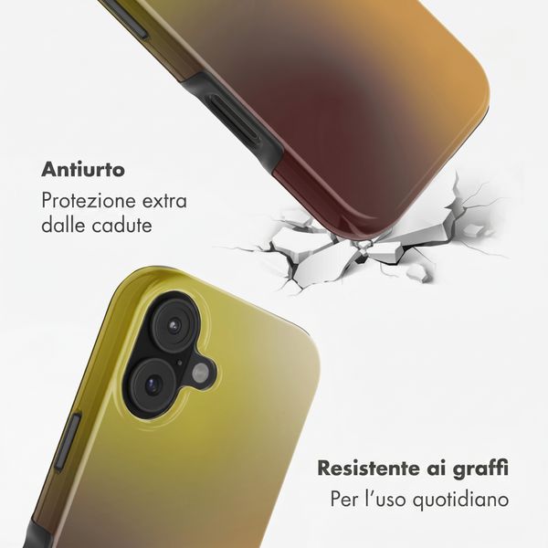 Selencia Cover posteriore Vivid con MagSafe Apple iPhone 18 Pro / 17 Pro - Gradient Olive Dust