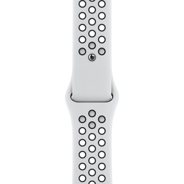Apple Cinturino Nike Sport Apple Watch | 38/40/41/42 mm - Taglia S/M/L - Pure Platinum / Black