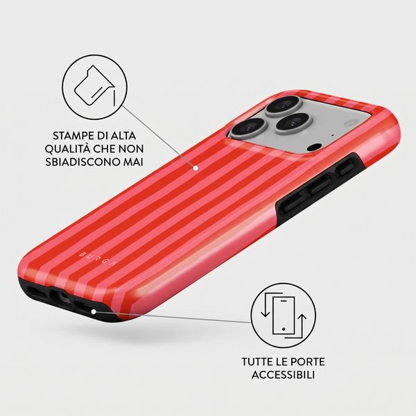 Burga Cover Posteriore Resistente con MagSafe Apple iPhone 17 Pro Max - Pomegranate
