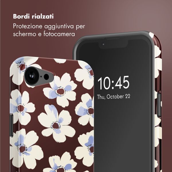 Selencia Cover posteriore Vivid con MagSafe Apple iPhone 17e / 16e - Choco Flower Pop