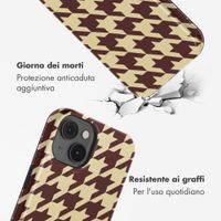 Selencia Cover posteriore Vivid con MagSafe Apple iPhone 14 - Pied-de-Poule