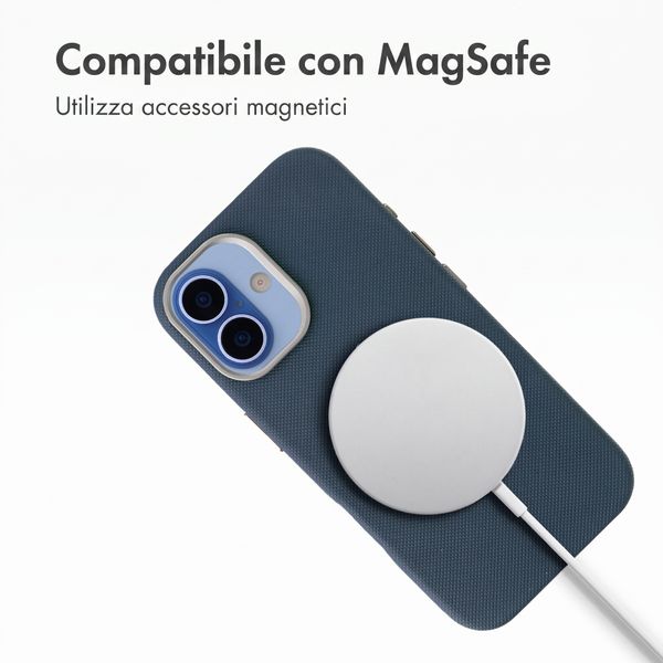 Accezz Cover Mesh con MagSafe Apple iPhone 16 - Blu scuro