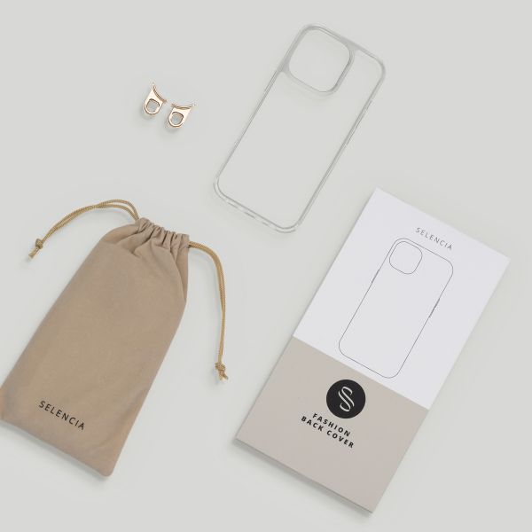 Selencia Cover con ganci removibili Apple iPhone 18 Pro / 17 Pro - Trasparente