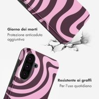 Selencia Cover Posteriore Vivid Samsung Galaxy A37 (5G) - Wavy Swirl Pink Plum