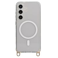 Selencia Cover posteriore Rivièra MagSafe con gancini rimovibili Samsung Galaxy S25 / S24 - Trasparente