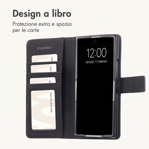 imoshion Cover a libro di Lusso Samsung Galaxy Z Fold 8 Ultra - Azzurro