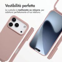 imoshion Cover in Silicone con Cordino Apple iPhone 17 Pro - Sand Pink
