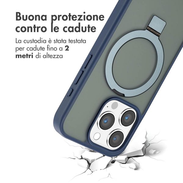 Accezz Cover con anello e supporto con MagSafe Apple iPhone 15 Pro - Blu