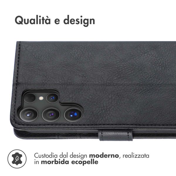 imoshion Cover a libro di Lusso Samsung Galaxy S25 Ultra - Nero