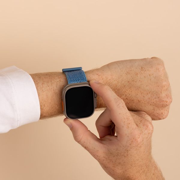 imoshion Cinturino in nylon Apple Watch | 44/45/46/49 mm - Marine Blue