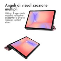 imoshion Cover Trifold Design Samsung Galaxy Tab S9 11.0 pollici / S10 Lite / S10 FE / S9 FE 10.9 pollici - Bloom Love Blush