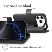 imoshion Cover a libro di Lusso Apple iPhone 17 Pro - Nero