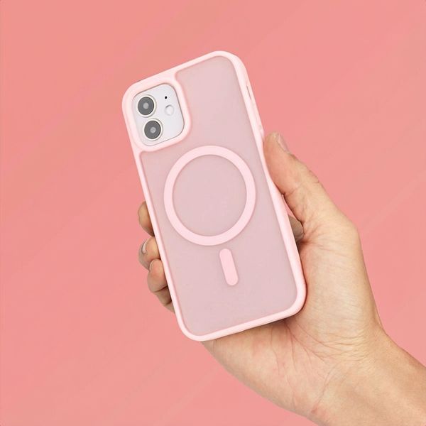 imoshion Cover posteriore Color Guard con MagSafe Apple iPhone 12 (Pro) - Rosa chiaro