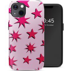 Selencia Cover posteriore Vivid con MagSafe Apple iPhone 13 - Stars Rubine Red Light Pink