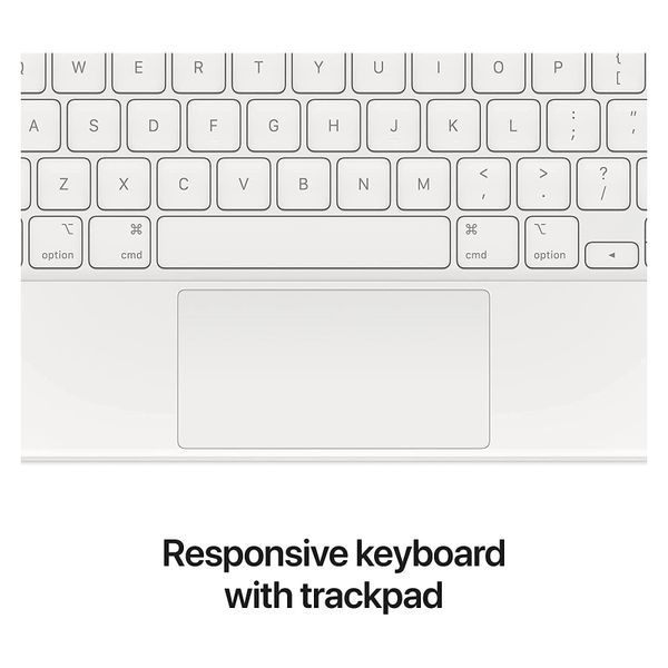 Apple Magic Keyboard Apple iPad Air 11 pollici (2026) M4 / (2025) M3 / (2024) M2 / Air 5 (2022) / Air 4 (2020) / Pro 11 (2018/2020/2021/2022) - QWERTY / IT - Bianco