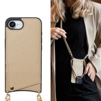 Selencia Cover per telefono Nova con cordino e portacarte Apple iPhone 17e / 16e - Beige