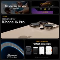 Spigen Cover Posteriore Ultra Ibrida con MagSafe Apple iPhone 16 Pro - Frost Clear