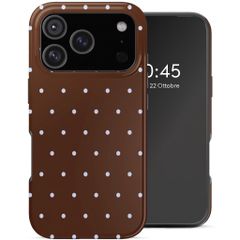 Selencia Cover Posteriore Vivid Apple iPhone 17 Pro - Happy Dots Chocolate