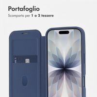 imoshion Bookcase trasparente con MagSafe Apple iPhone 17 - Blu
