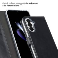 Selencia Cover a libro in vera pelle Samsung Galaxy A36 / A56 - Nero