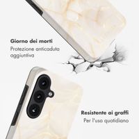 Selencia Cover posteriore Vivid con MagSafe Samsung Galaxy S26 Plus - Golden Beige Marble