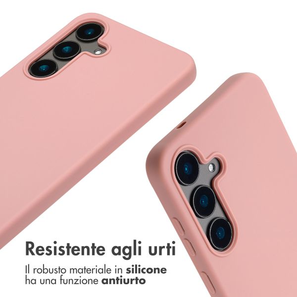 imoshion Cover in Silicone con Cordino Samsung Galaxy S25 FE - Sand Pink