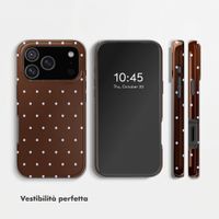 Selencia Cover Posteriore Vivid Apple iPhone 17 Pro - Happy Dots Chocolate