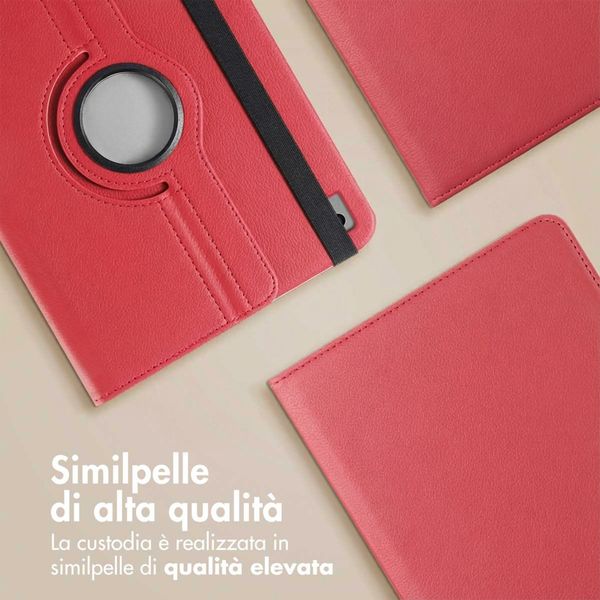 imoshion Cover Girevole a 360° Apple iPad 9 (2021) 10.2 pollici / iPad 8 (2020) 10.2 pollici / iPad 7 (2019) 10.2 pollici - Rosso scuro