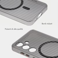 Accezz Cover Lite con MagSafe | Fluted | Samsung Galaxy S24 - Nero