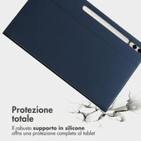 Accezz Cover Tablet Classica Samsung Galaxy Tab S10 Ultra / Tab S9 Ultra - Blu scuro