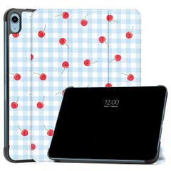 imoshion Cover Trifold Design Apple iPad 11 (2025) 11 pollici A16 / iPad 10 (2022) 10.9 pollici - Cherry Check
