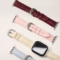 Burga Cinturino in vera pelle Apple Watch | 38/40/41/42 mm - Mobwife / Silver