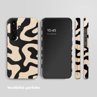 Selencia Cover posteriore Vivid con MagSafe Samsung Galaxy S25 - Art Wave Black