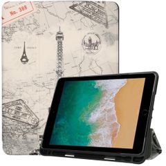 imoshion Cover Trifold Design Apple iPad 6 (2018) 9.7 pollici / iPad 5 (2017) 9.7 pollici / Air 2 (2014)/Air 1 (2013) - Parijs