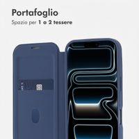 imoshion Bookcase trasparente con MagSafe Apple iPhone 17 Pro Max - Blu