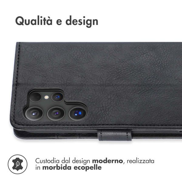 imoshion Cover a libro di Lusso Samsung Galaxy S24 Ultra - Nero