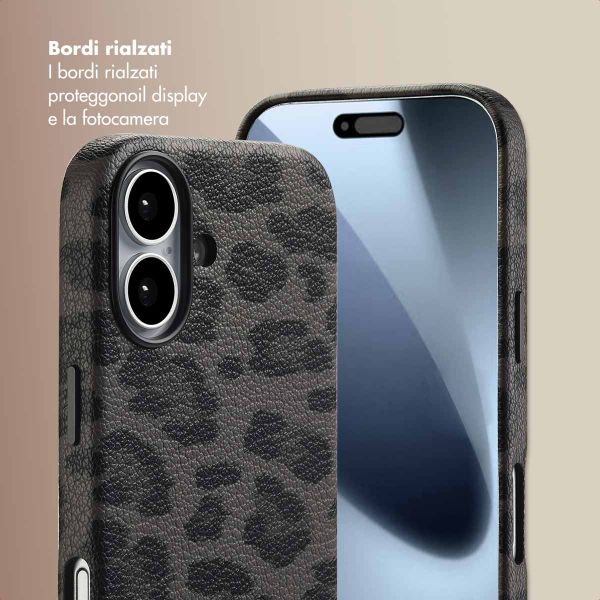 Selencia Cover Sabi Stampa pantera con MagSafe Apple iPhone 17 - Midnight Black