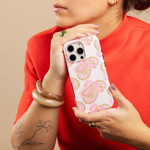 Selencia Cover posteriore Vivid con MagSafe Apple iPhone 17 Pro Max - Paisley Blush