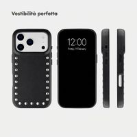 Selencia Cover posteriore Studs con MagSafe Apple iPhone 17 Pro Max - Velvet Black