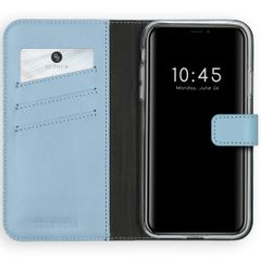 Selencia Cover a libro in vera pelle Apple iPhone 11 - Air Blue