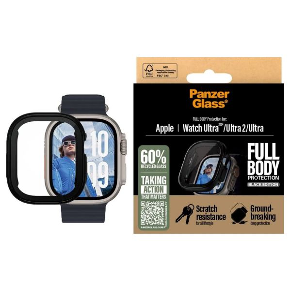 PanzerGlass Cover Full Body Apple Watch Ultra / Ultra 2 / Ultra 3 - 49 mm - Nero