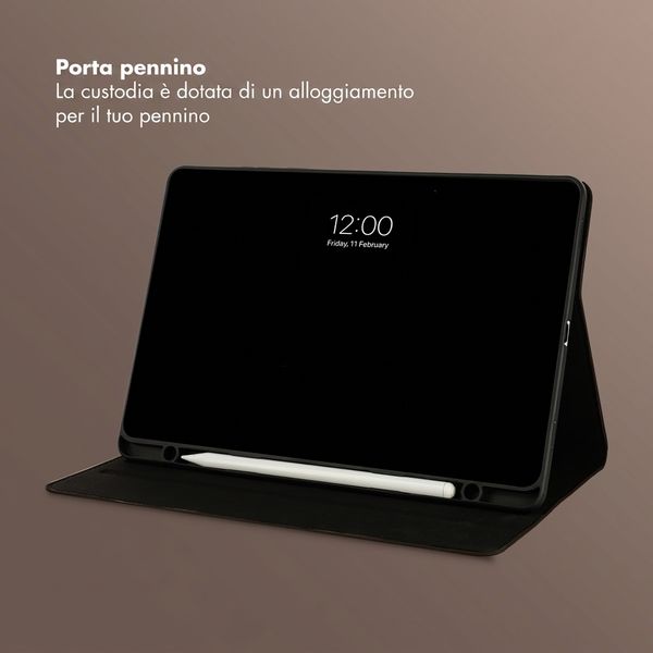 Selencia Cover Riva Samsung Galaxy Tab S11 - Nero
