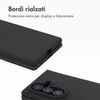 Accezz Cover in silicone liquido con MagSafe Samsung Galaxy Z Fold 8 Ultra - Nero
