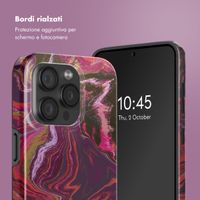 Selencia Cover posteriore Vivid con MagSafe Apple iPhone 15 Pro - Marble Purple