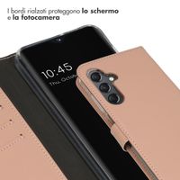 Selencia Cover a libro in vera pelle Samsung Galaxy A25 (5G) - Dusty Pink