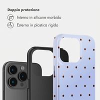 Selencia Cover Posteriore Vivid Apple iPhone 15 Pro - Happy Dots Digital Sky