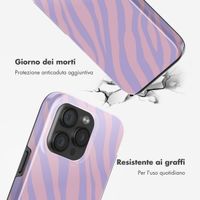 Selencia Cover posteriore Vivid con MagSafe Apple iPhone 15 Pro - Zebra Light Pink Lilac
