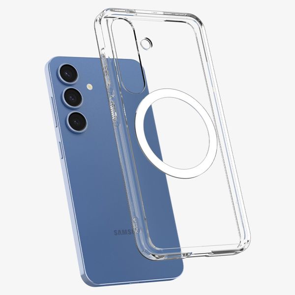Spigen Cover Posteriore Ultra Ibrida con MagSafe Samsung Galaxy S25 - Trasparente